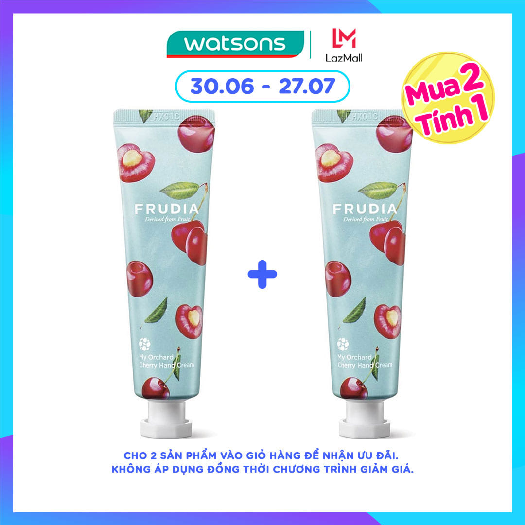 MUA 3 TÍNH 2 Kem Dưỡng Tay Frudia My Orchard Cherry Hand Cream Chiết Xuất