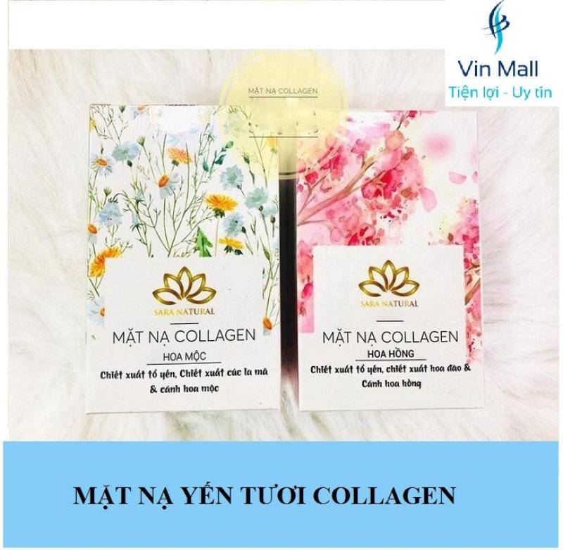 Mặt Nạ Dưỡng Da Yến Tươi Collagen Sara Natural (Mẫu mới)