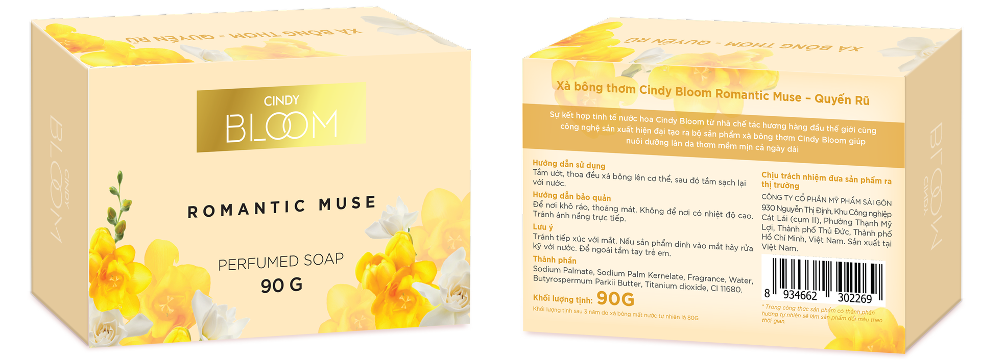 [GIFT] Xà bông thơm Cindy Bloom 90g (Mùi Ngẫu Nhiên) (quý khách vui lòng không đặt đơn)