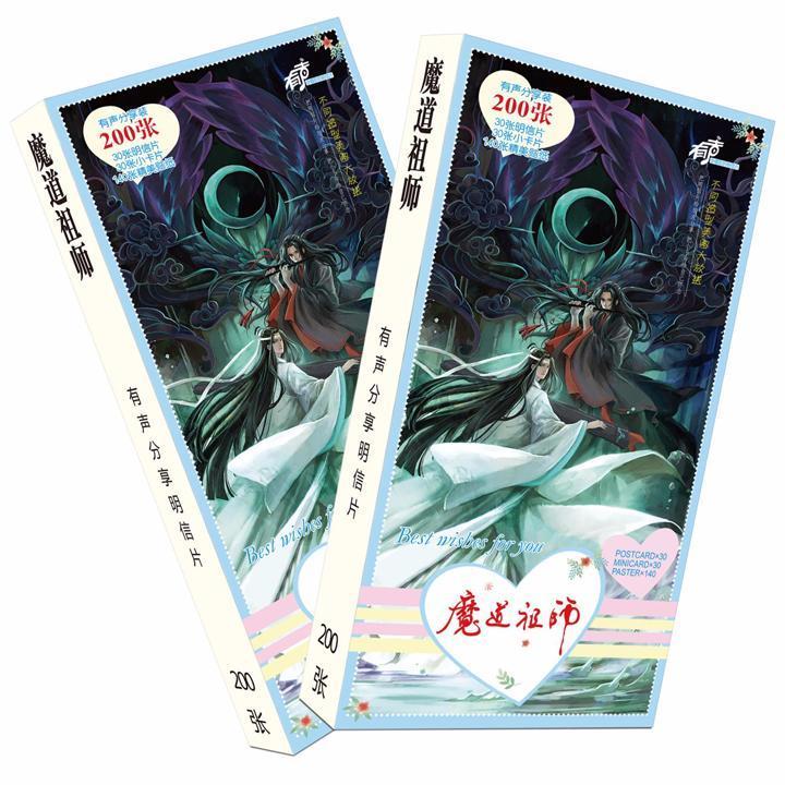 Hộp ảnh Postcard Ma đạo tổ sư 2 bộ ảnh có ảnh dán lomo postcard bưu thiếp phim Trần Tình Lệnh Tiêu Chiến Vương Nhất Bác Lam Vong Cơ Ngụy Vô Tiện