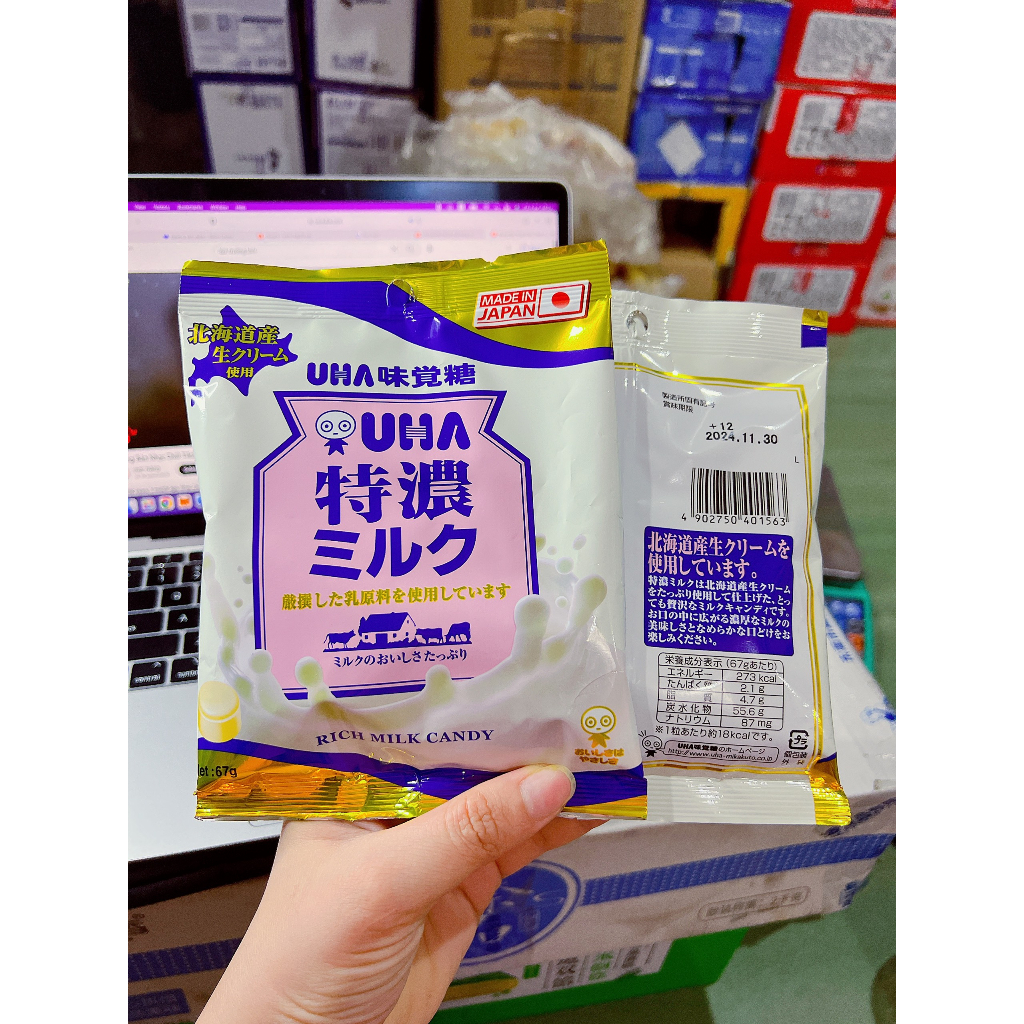 Kẹo UHA Nhật Bản vị sữa