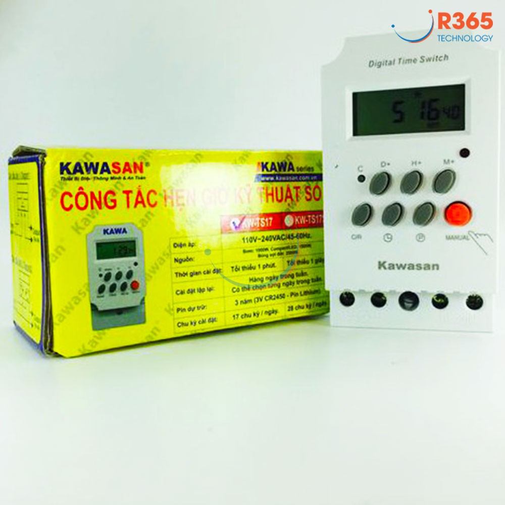 [HCM]Công Tắc Hẹn Giờ – Timer Hẹn Giờ Điện Tử TS17S