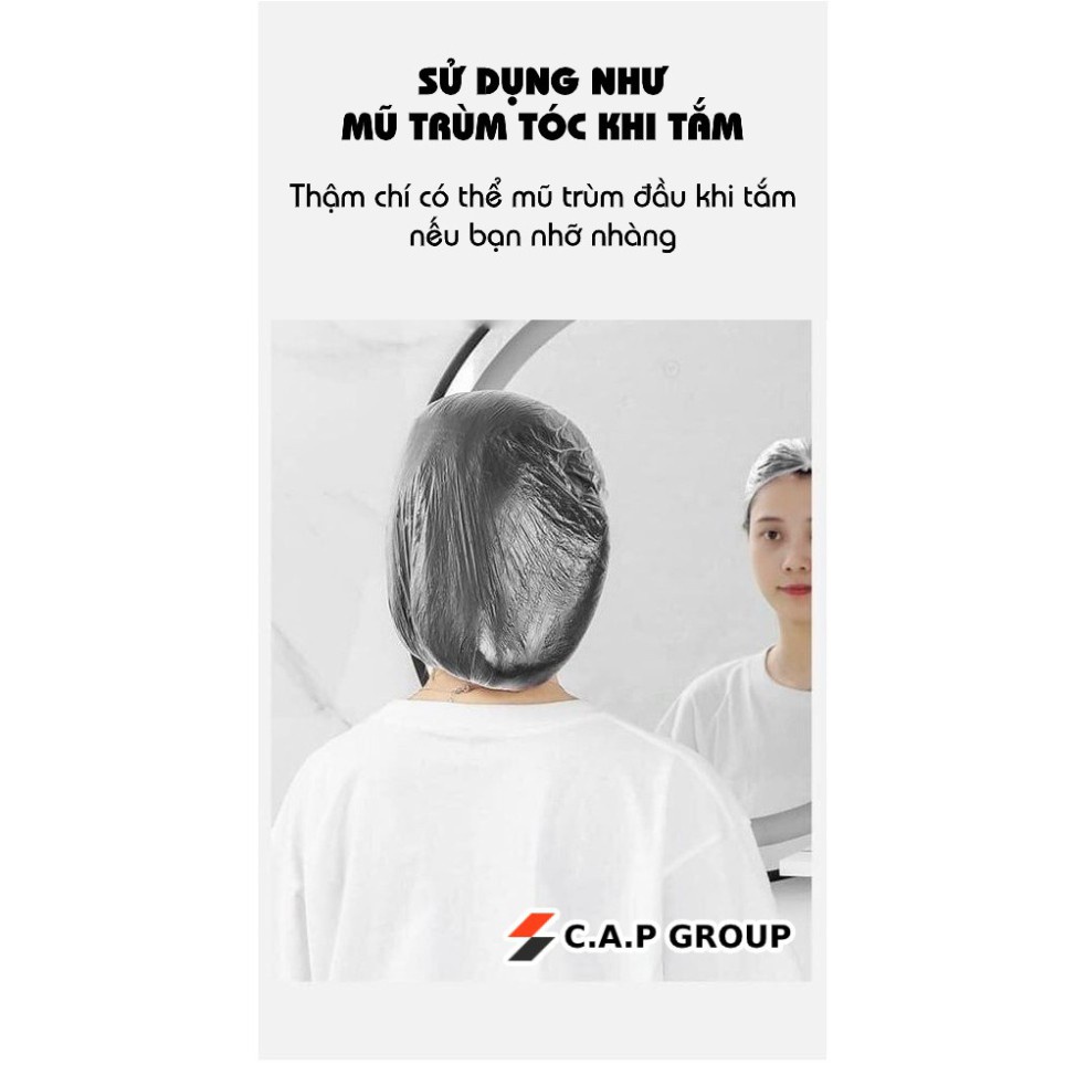 Set 100 màng bọc thực phẩm, mũ trùm tóc