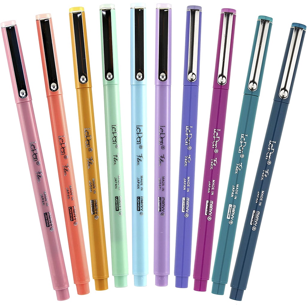 Bút Calligraphy Marvy LePen Flex 4800 Đủ 18 Màu