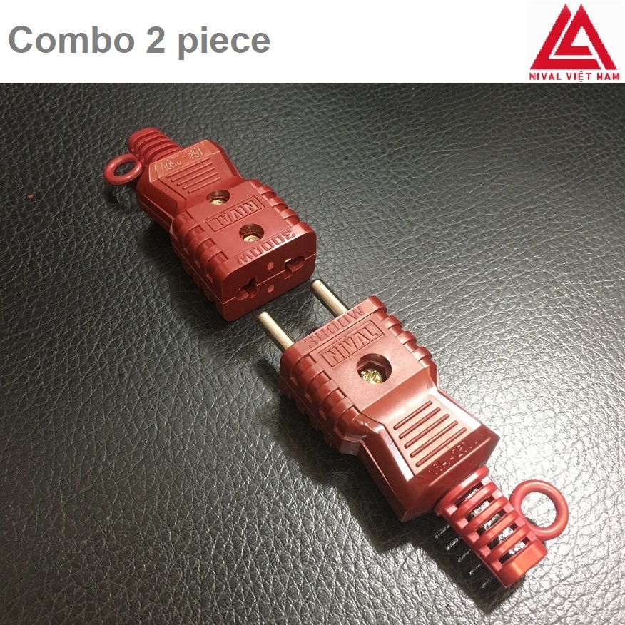Combo 2 piece electric pins plug 3000w Nival as picture