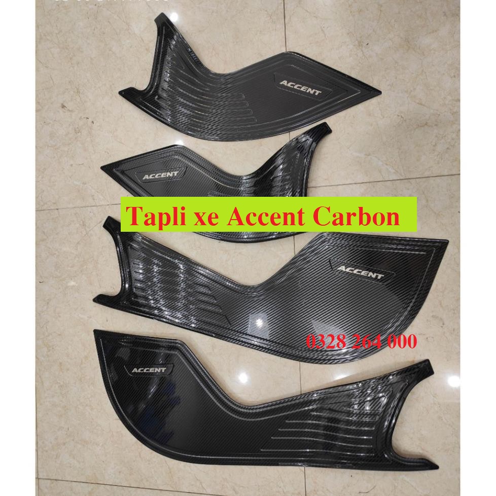 Ốp tapli cánh cửa carbon xe accent 2018 2019 2020 2021 2022 2023 tặng kèm thêm keo 3.m - vân cacbon cao cấp