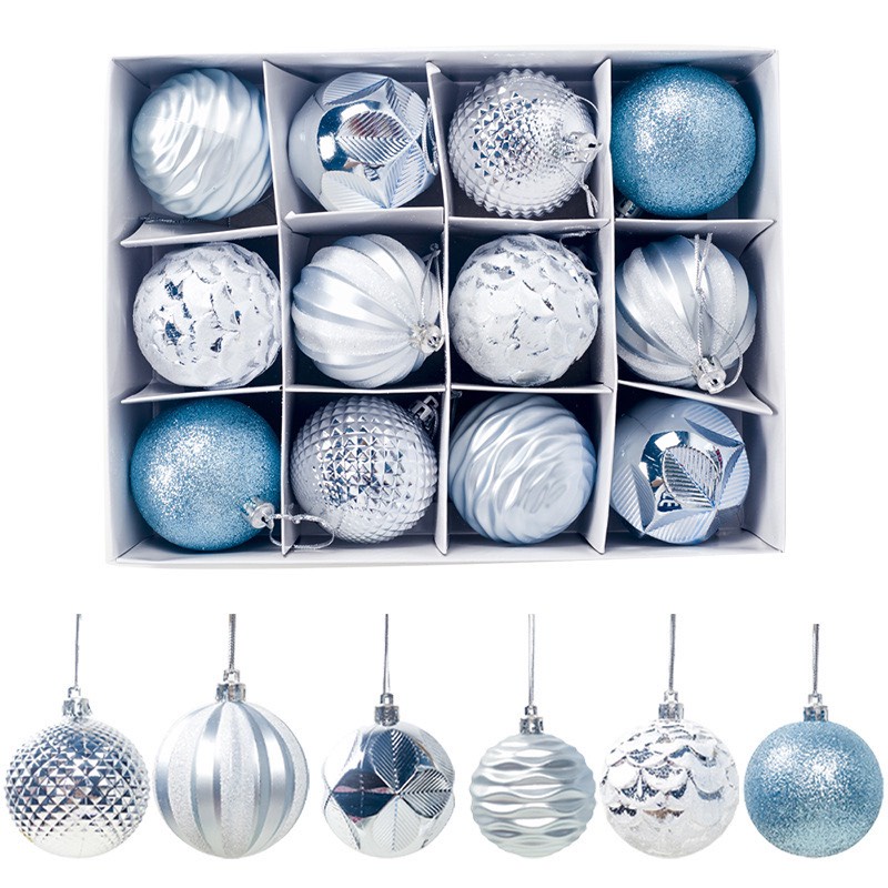 Quả châu trang trí noel 6cm MẪU E21 TÁCH LẺ