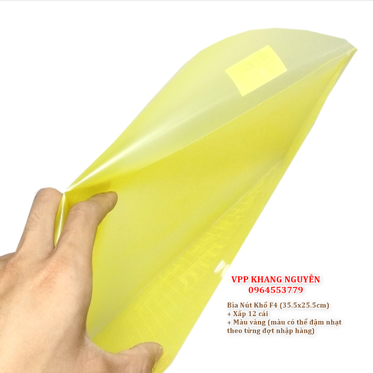 Bìa nút my clear khổ a4/f4 - xấp 12 cái