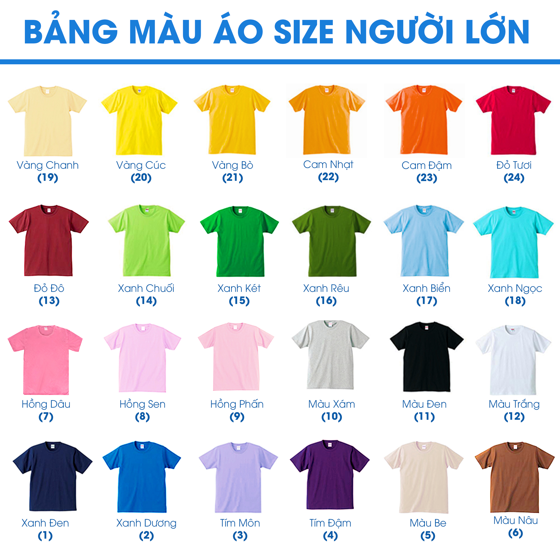Combo 10 Áo Thun Trơn Nam Nữ Được Chọn Màu Đủ Size