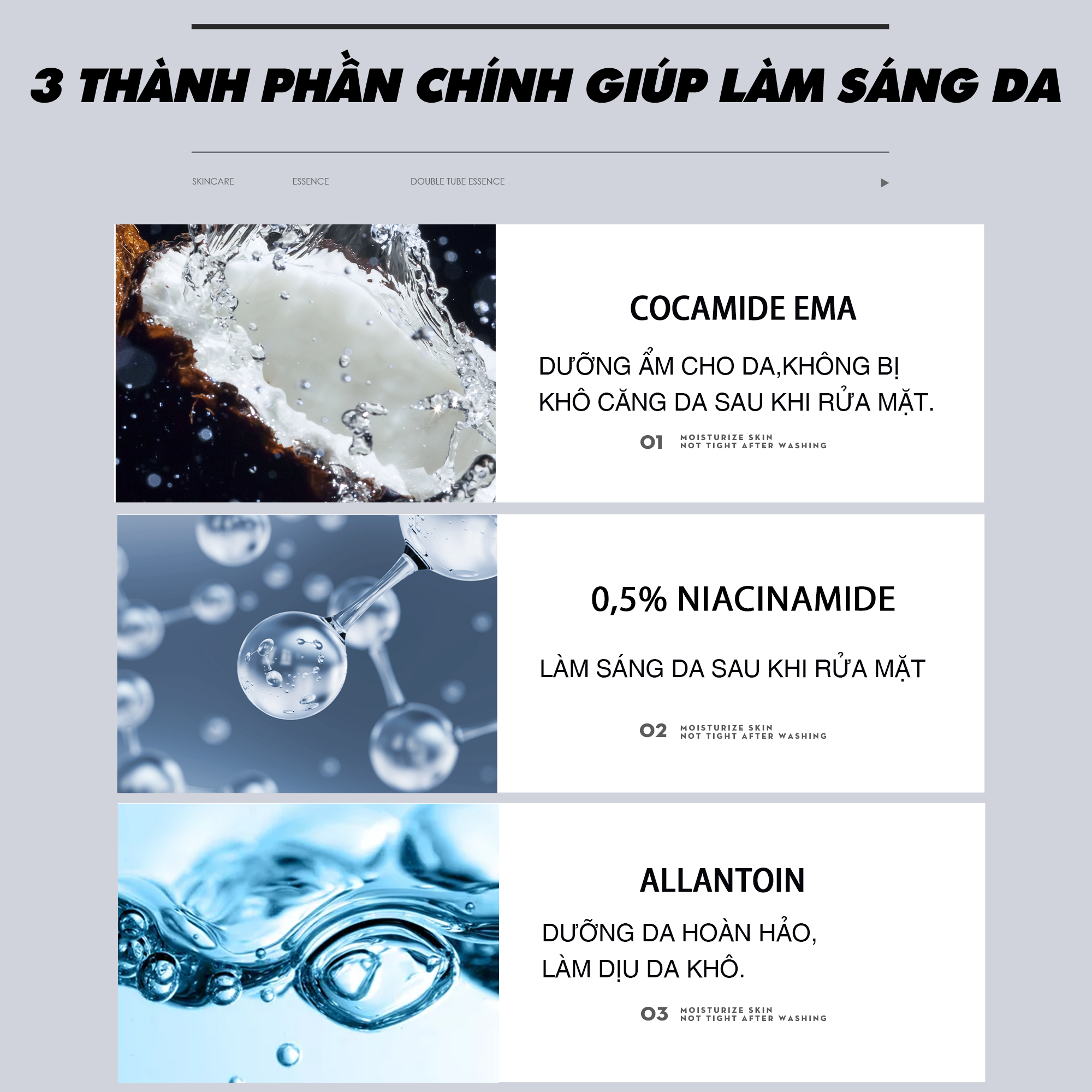 Sữa Rửa Mặt Nam Trắng Da BLUEMAN SkinPro Làm Sạch, Dưỡng Ẩm Dịu Nhẹ 170ml