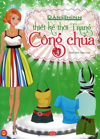 Fahasa - dán hình thiết kế thời trang công chúa - tập 4