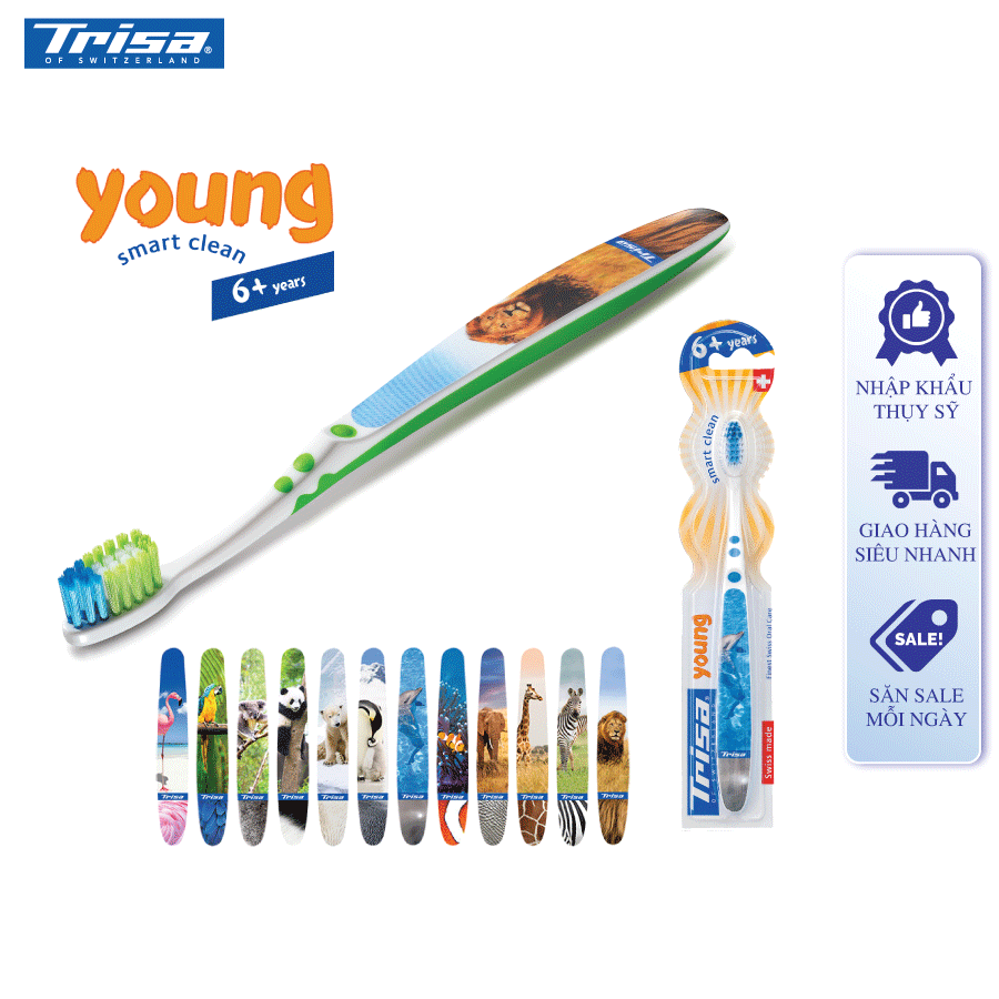 Bàn Chải Đánh Răng Trisa Young 6 Tuổi Trở Lên