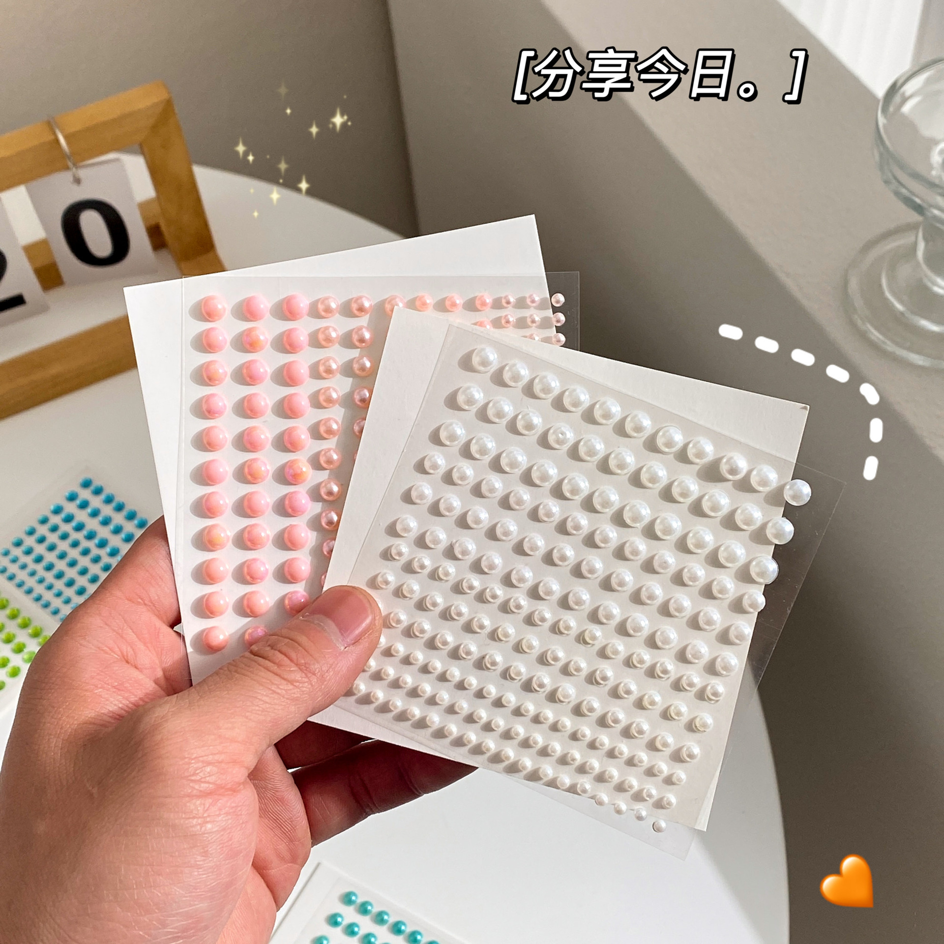 Sticker Diamond Pearl Decoration Journal Diary DIY Material