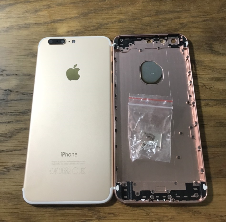 Vỏ dành cho iphone 6 plus độ lên 7 plus kèm khay sim
