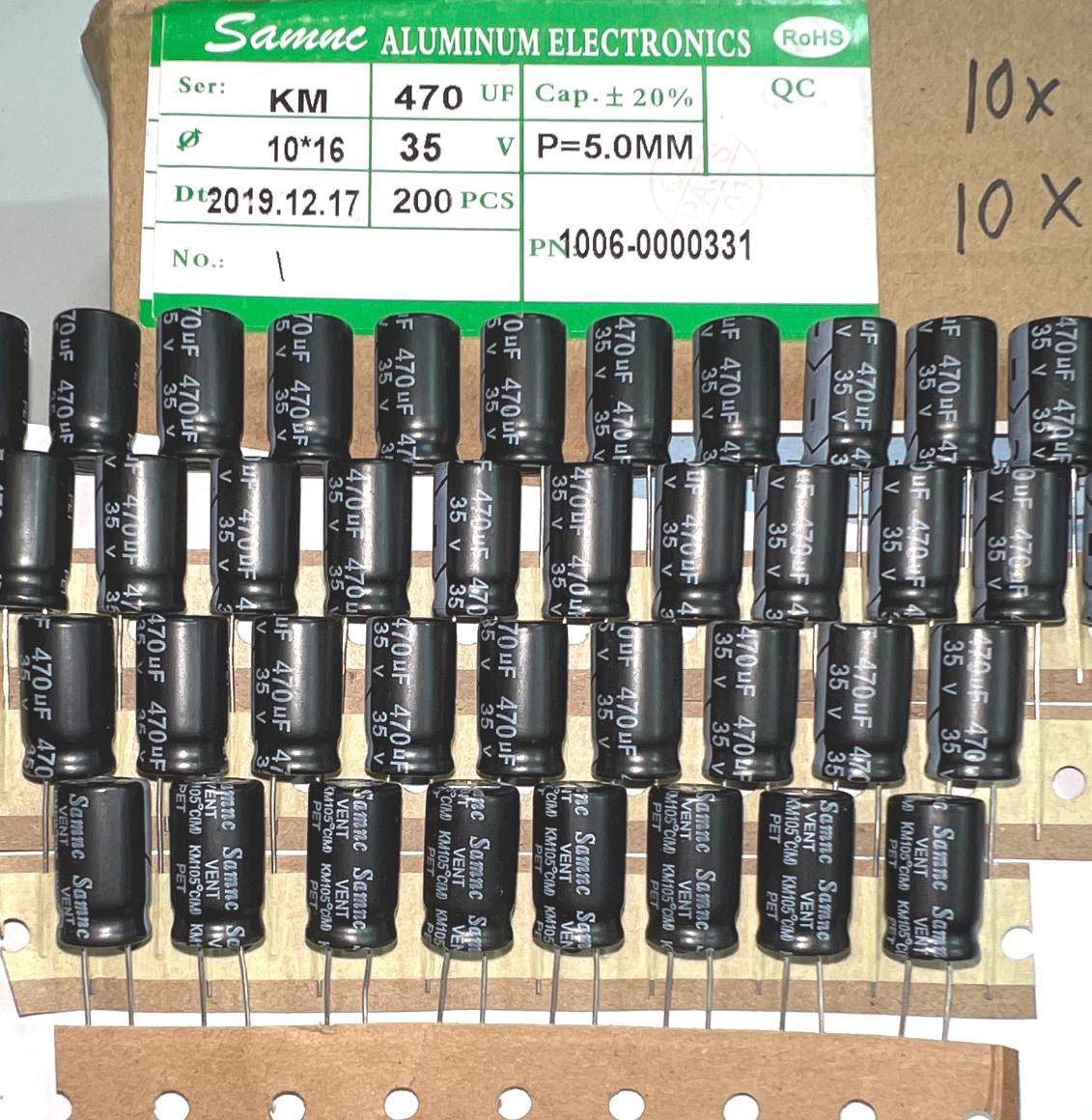 [ 20 con ] TỤ SAMNC ( 35V 100UF , 35V 470UF , 50V 10UF )