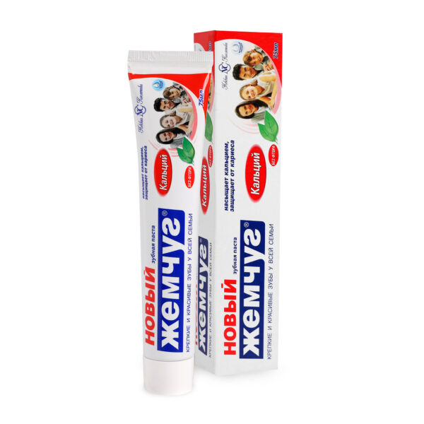 Kem đánh răng Nga Novy Zhemchug Canxi 100g