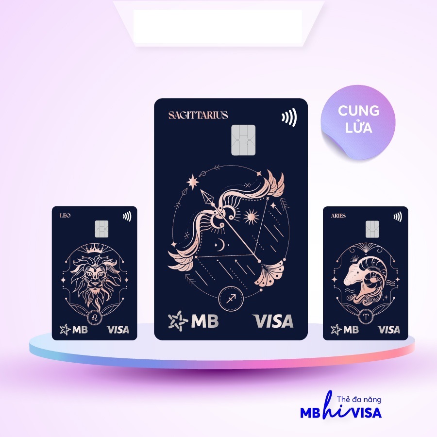 Bộ sưu tập thẻ MB hi collection phiên bản 12 cung hoàng đạo-