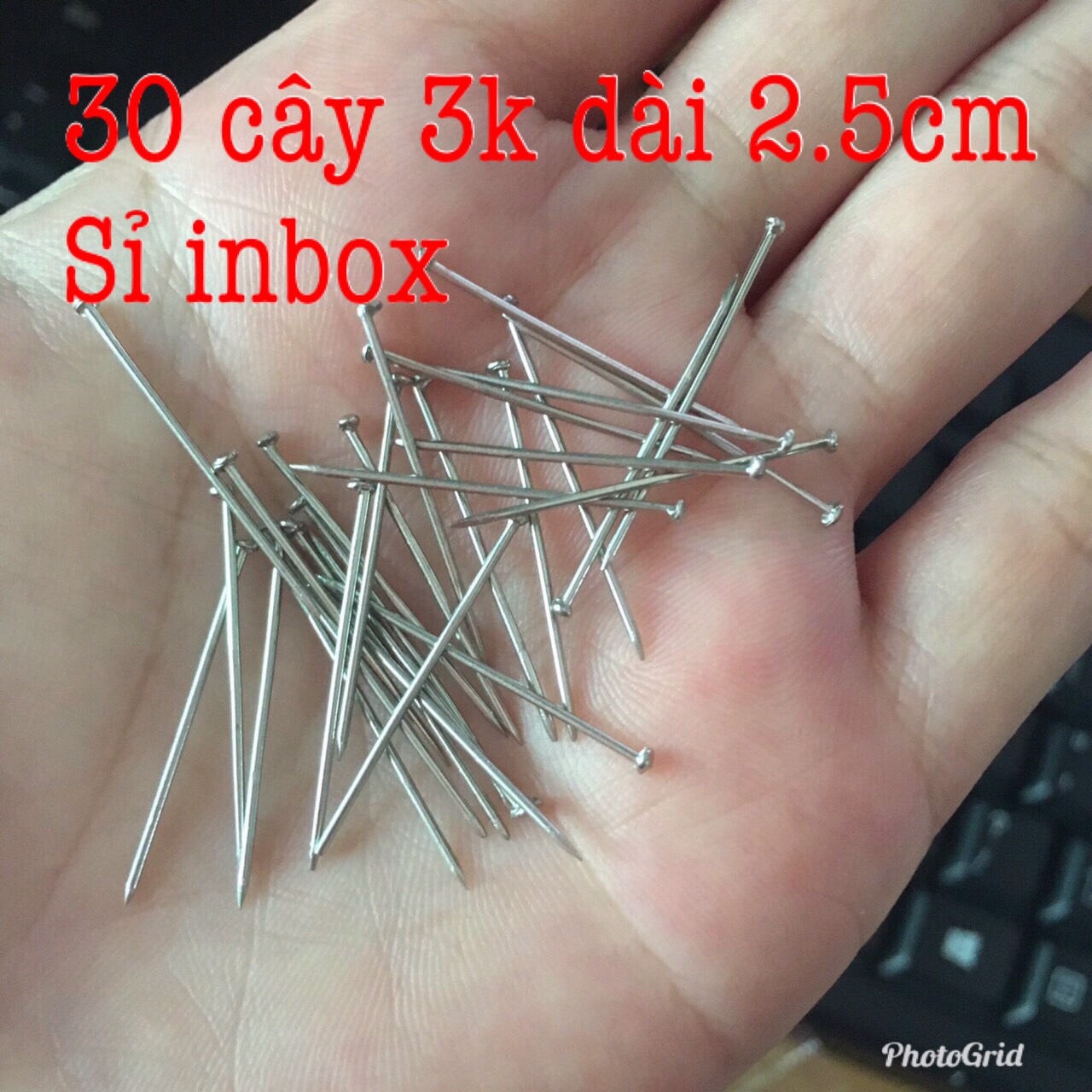 120 đinh ghim dài 2.5cm thân kim khoảng 0.8mm
