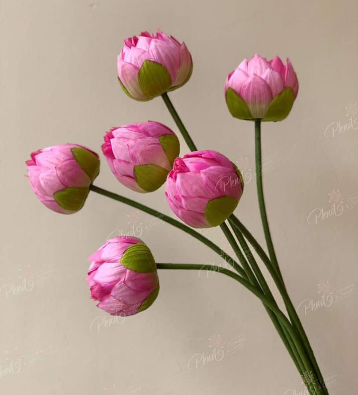 Hoa sen cao cấp đẹp tinh khiết, hoa giả mà như thật