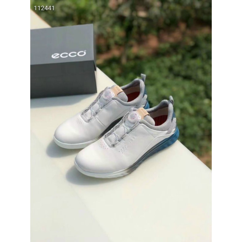 Giày ecco golf nhập khẩu Thailan - Nút vặn đế xanh.