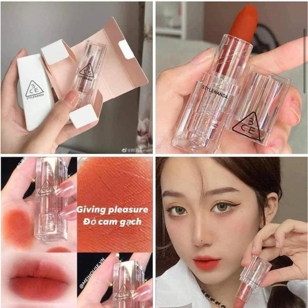 Son 3CE sáp vỏ trong suốt