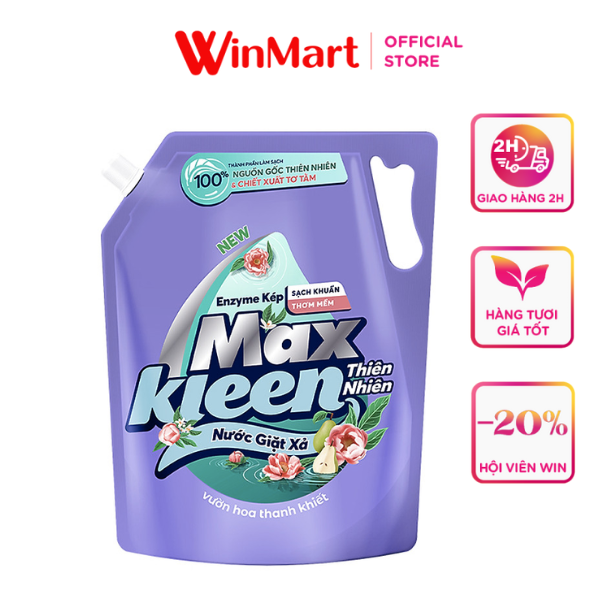 - Nước giặt xả thiên nhiên MaxKleen túi 2.2kg