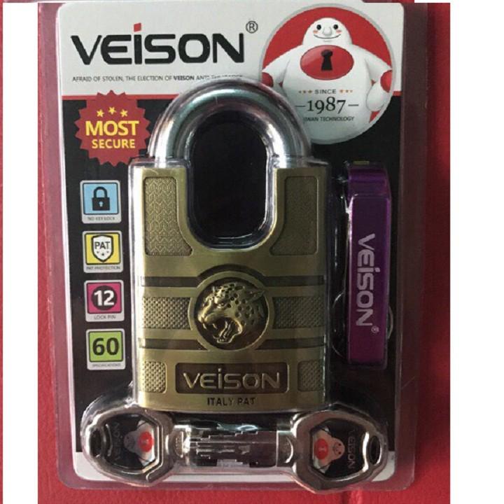Ổ khoá 6 phân chống cắt VEISON chống trộm  Cao cấp