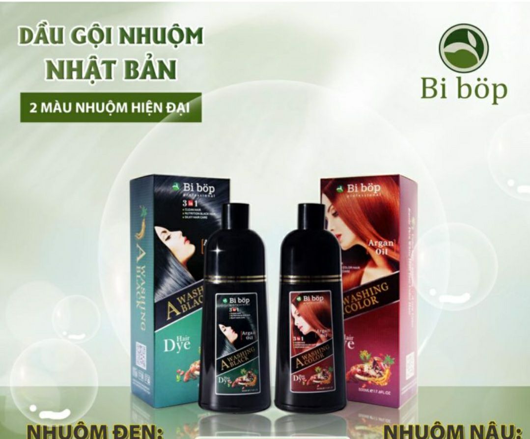 Dầu gội phủ bạc bi bop nhật bản