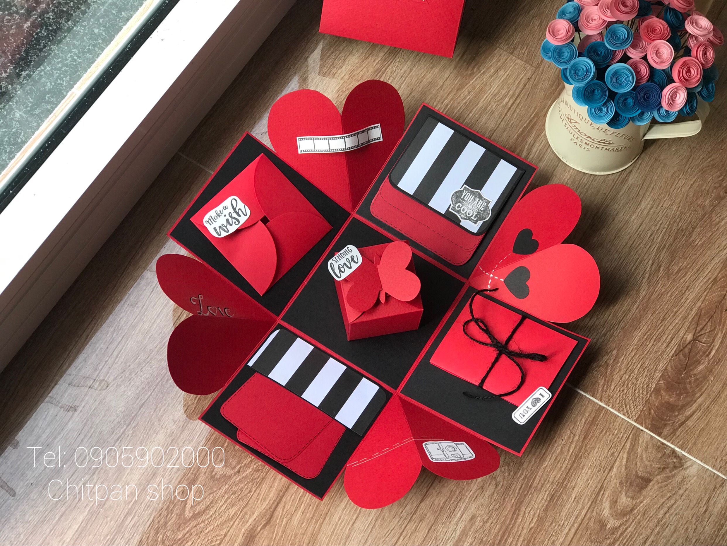 Hộp quà dán ảnh LOVEBOX 10cm