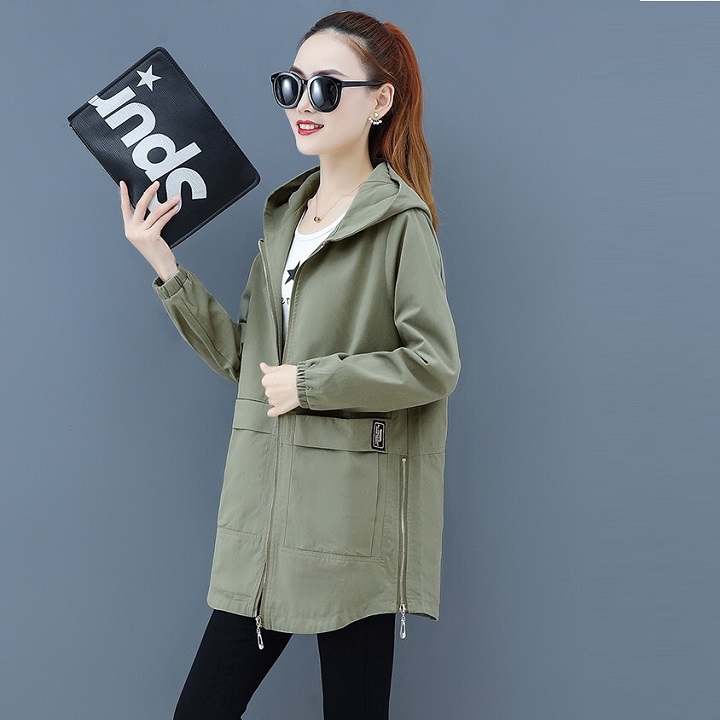 [HCM]áo khoác nữ kaki phom dài 3 màu cao cấp