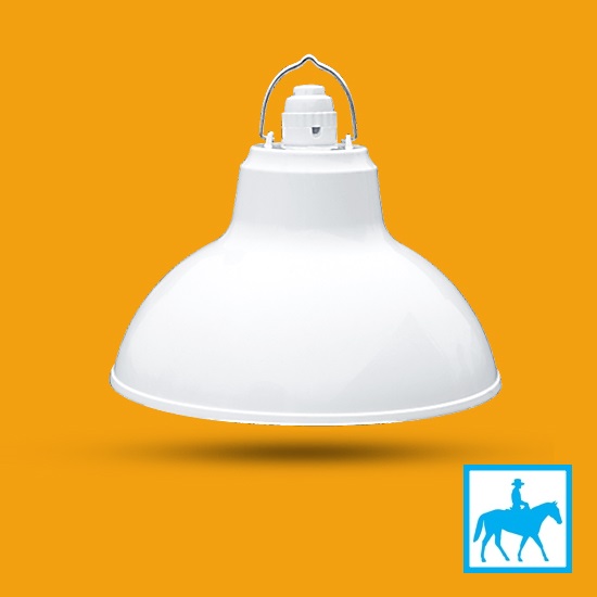 Bộ Chao đèn Chóa đèn nhựa trắng ngoài trời 30cm và đui E27 Kín nước