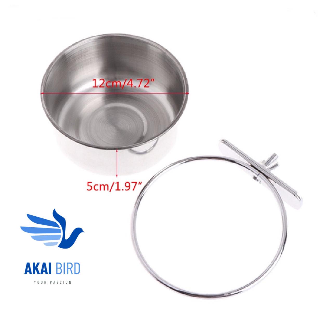 Cóng Ăn Inox Dành Cho Vẹt...
