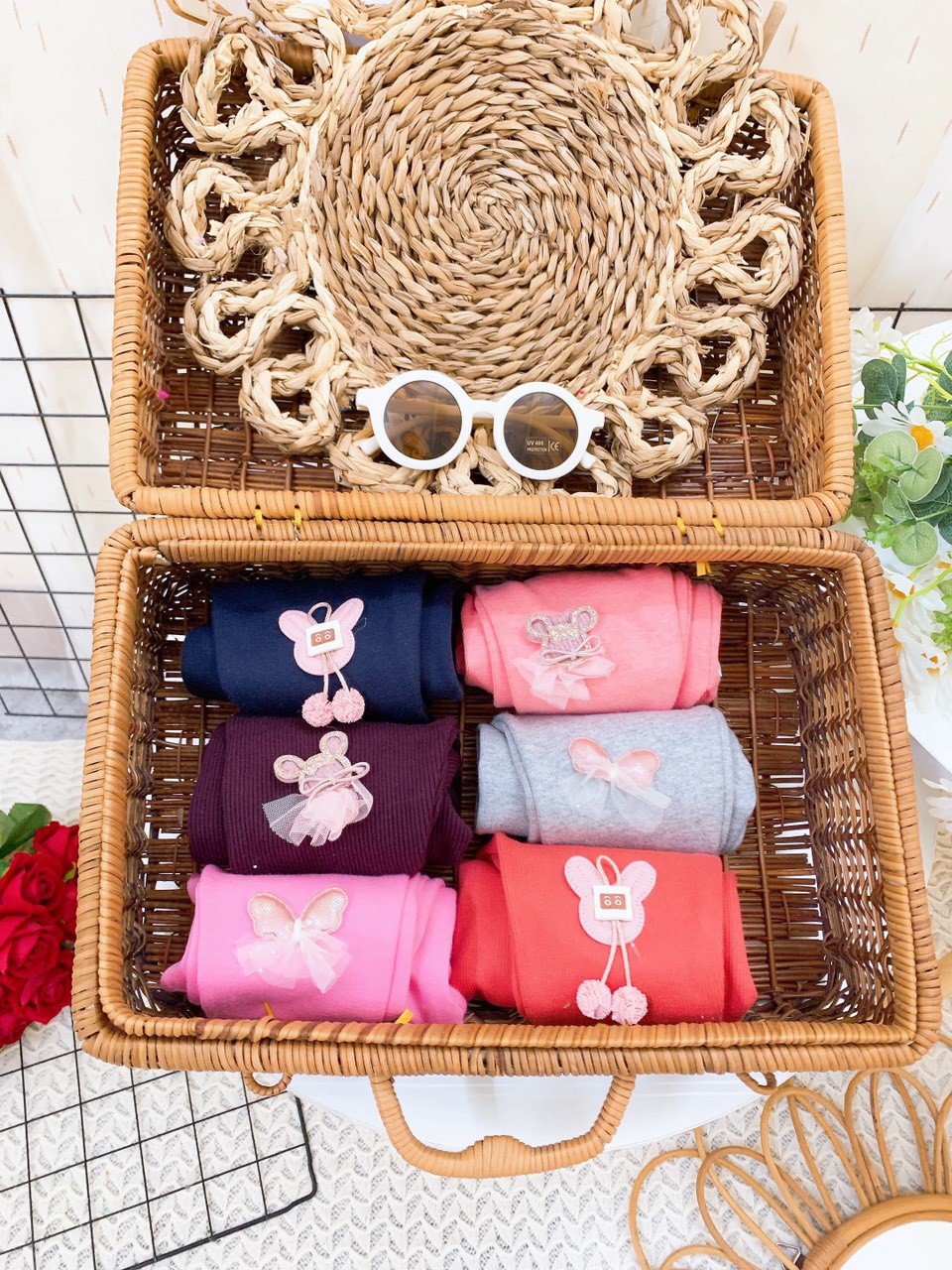 Quần legging len tăm sịn sò cho bé từ 7-18kg