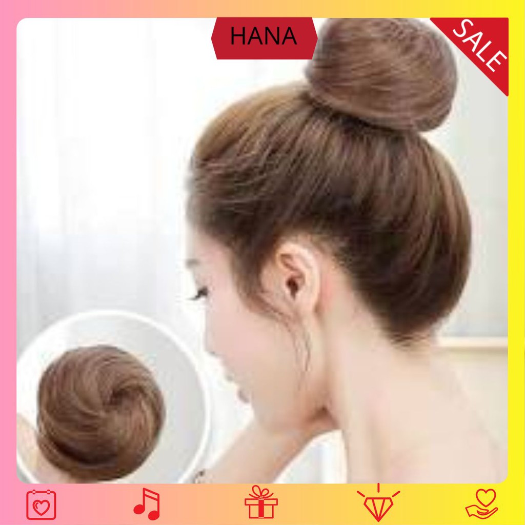 Tóc giả nữ 🌸FREESHIP🌸 Tóc giả búi tròn