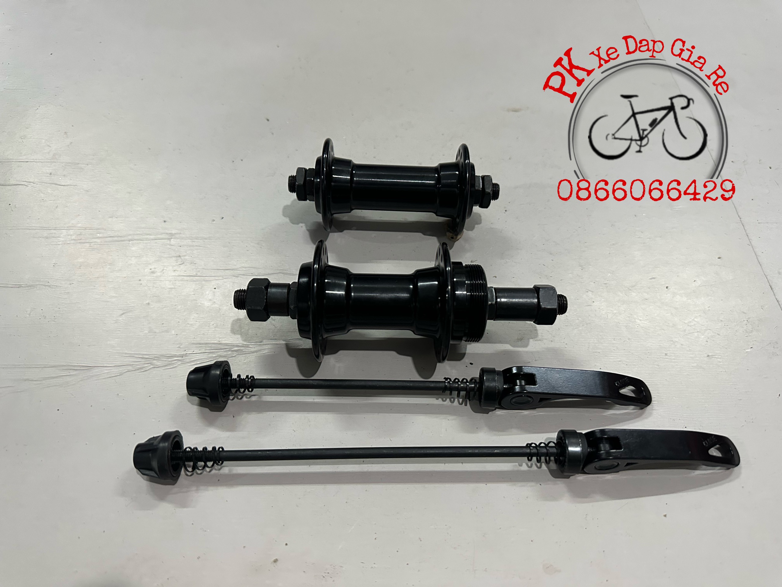 Đùm, Moay ơ nhôm líp vặn chạy bạc đạn 28-32-36 lỗ, Đùm xe đạp dùng líp vặn phanh U, V chạy bạc đạn siêu bon