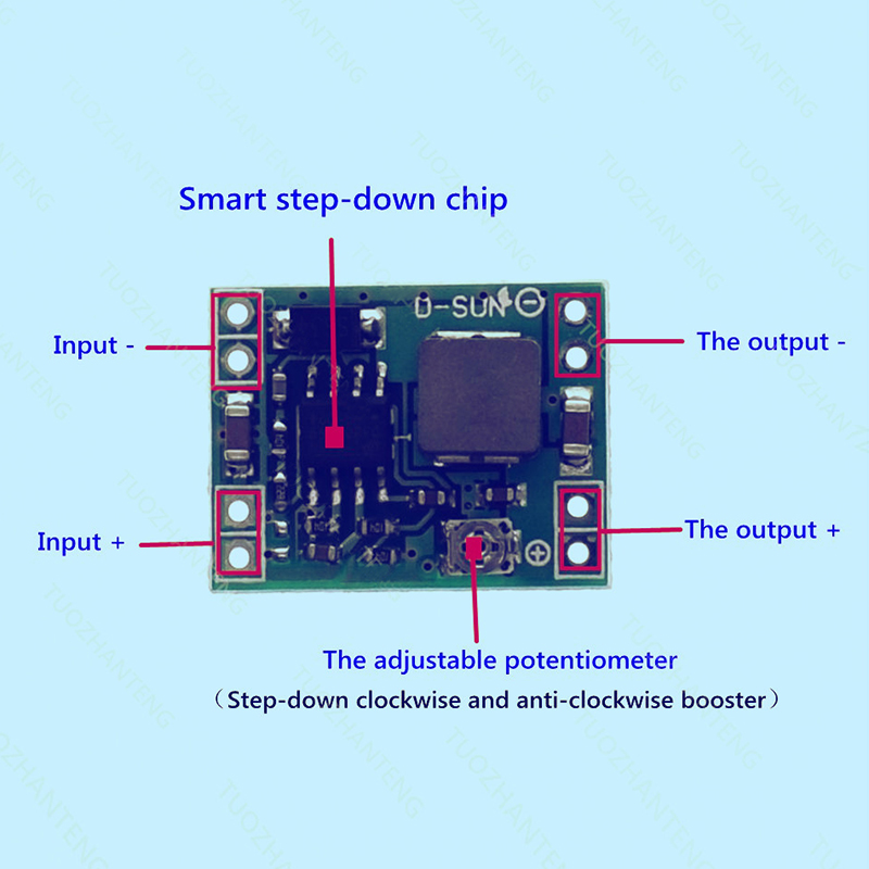 DC-DC Step-Down Power Module MP1584EN 3A Adjustable Step-Down Converter for Arduino Replacement