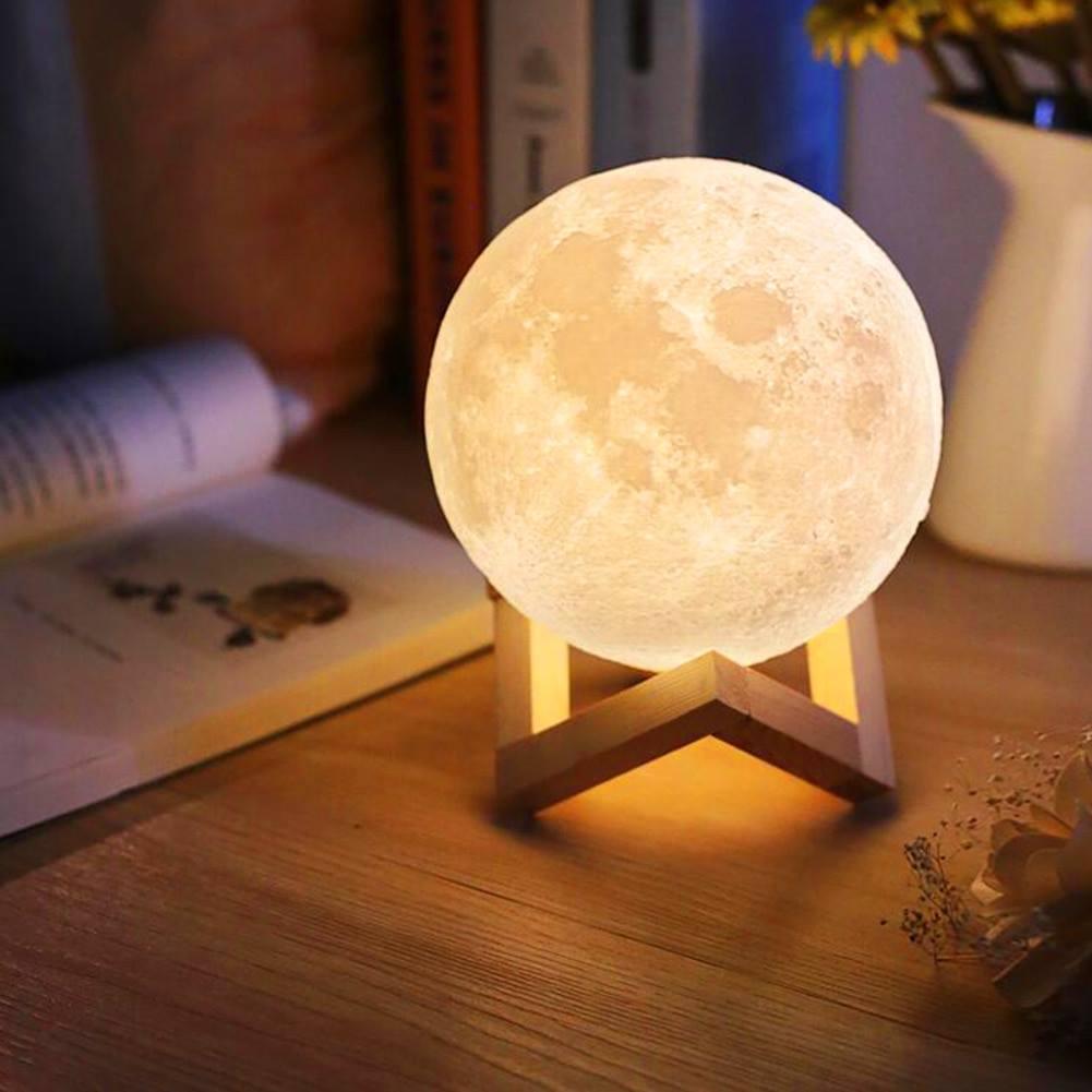 Đèn Ngủ Mặt Trăng 3D LED Đẹp 2019 Nhiều Kích Thước Đèn Bàn Quà Tặng Tết