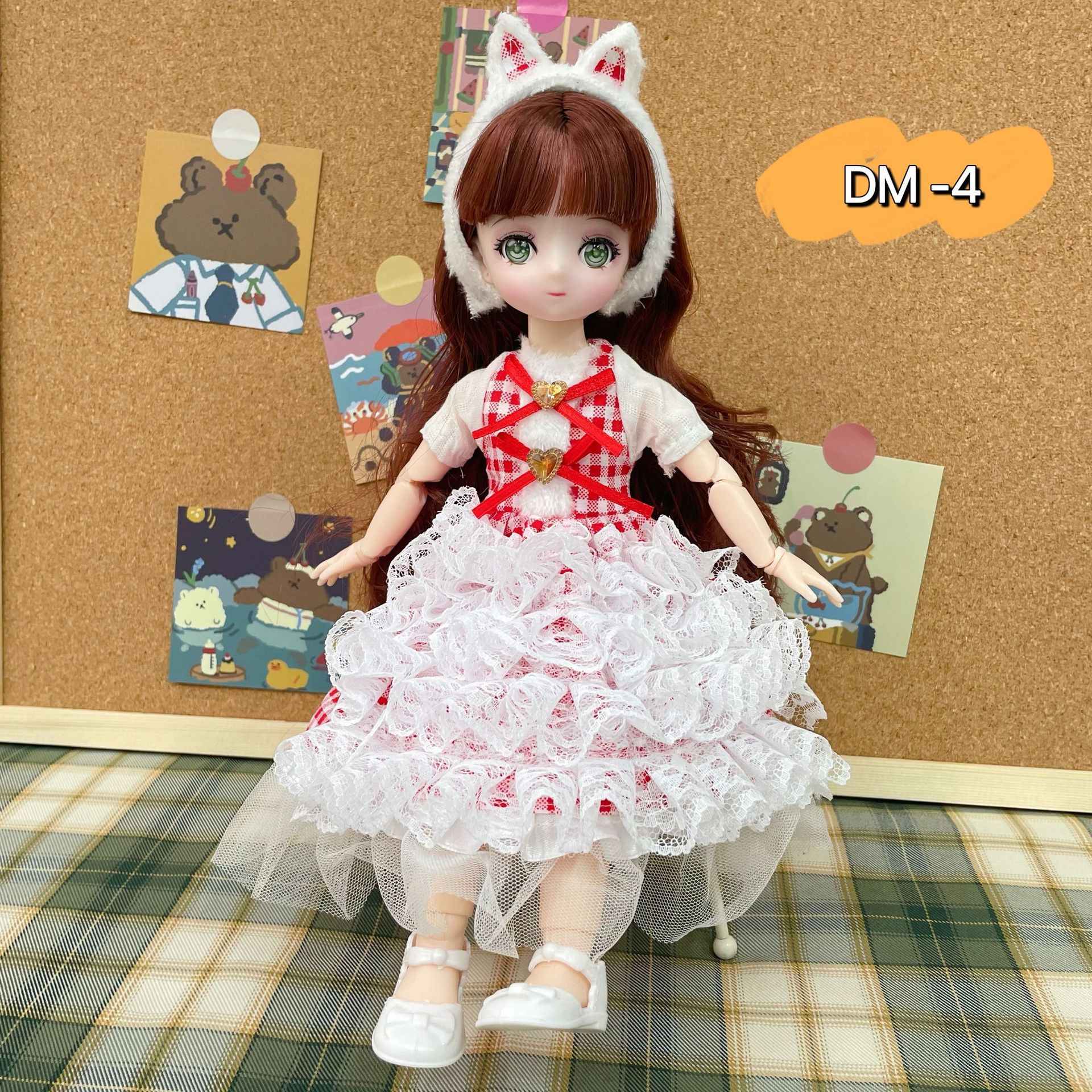 Búp bê barbie 30cm 22 khớp trong bộ đồ sành điệu