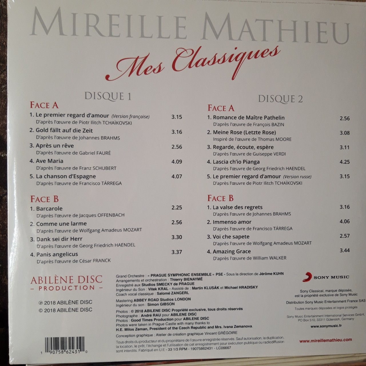 [HCM]Đĩa than nhạc Pháp - Mireille Mathieu - mes classiques - New vinyl record