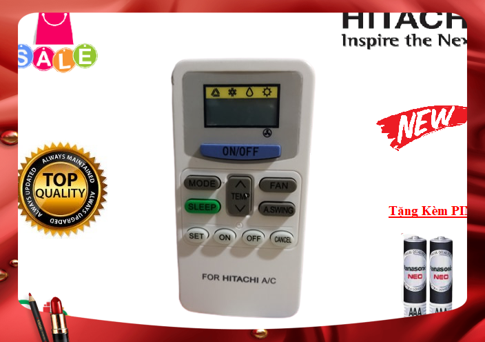 Điều khiển điều hòa Hitachi dùng cho các dòng Hitachi RAS-X RAS- RAS-EJ 1HP 1.5HP 2HP 9000 12000BTU-Hàng mới 100%-Chất lượng tốt-Tặng kèm PIN