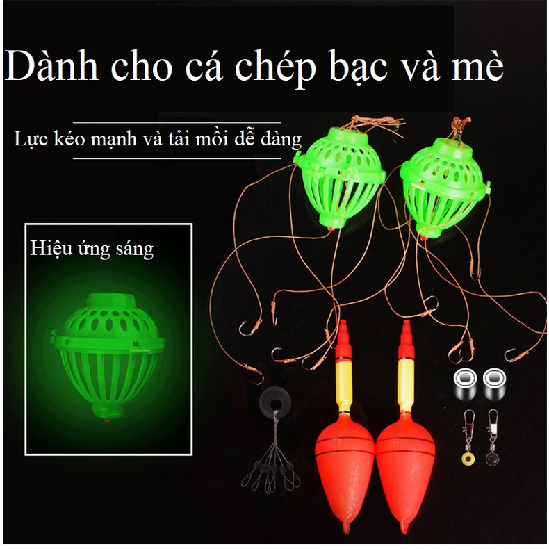 Bộ Lưỡi Câu Bom Mè Lưỡi Câu Lăng Xê Cá Mè [Hộp 2 bộ]