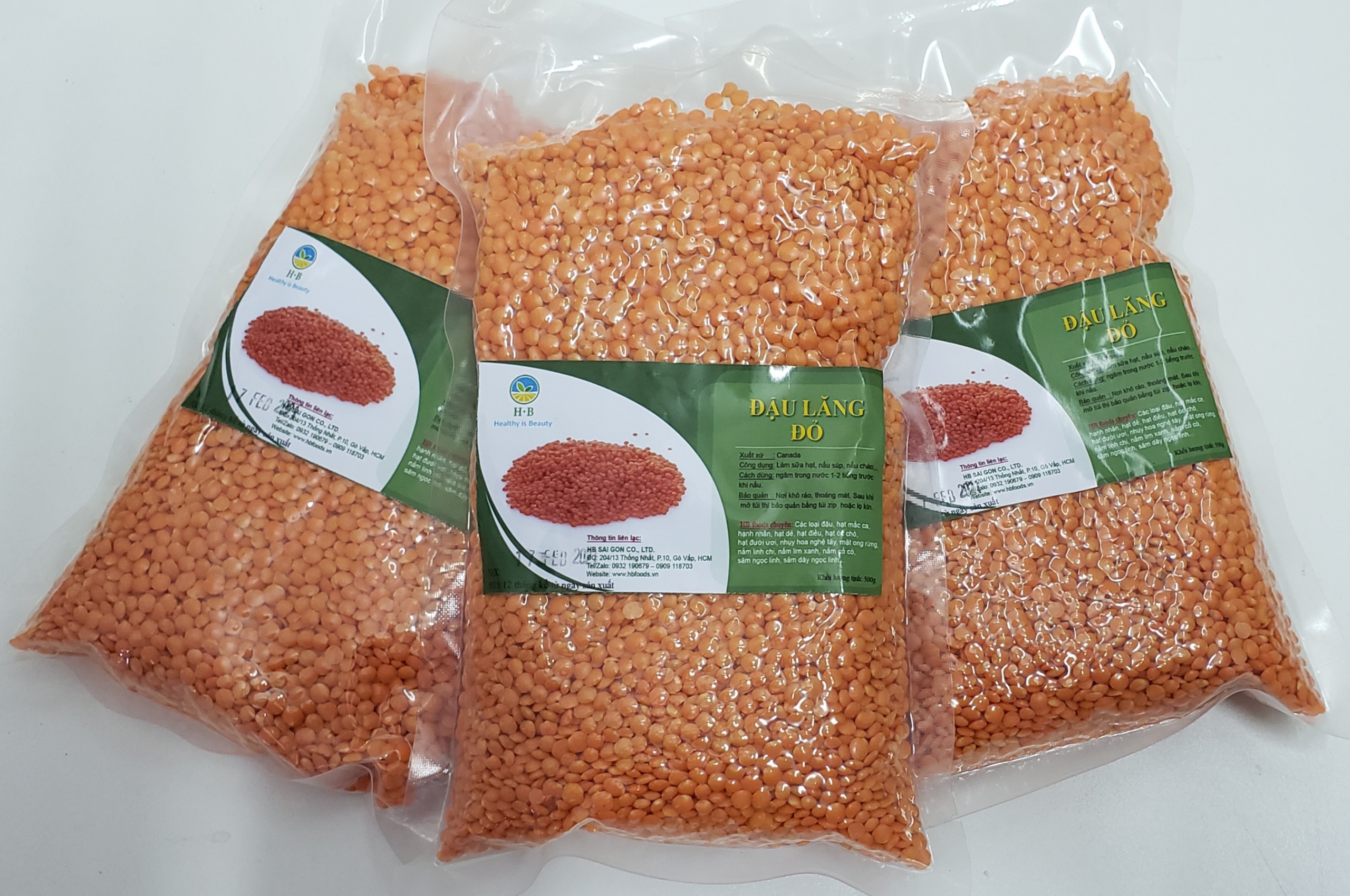 [HCM]Đậu Lăng Đỏ (Red Lentils) - Canada 500g