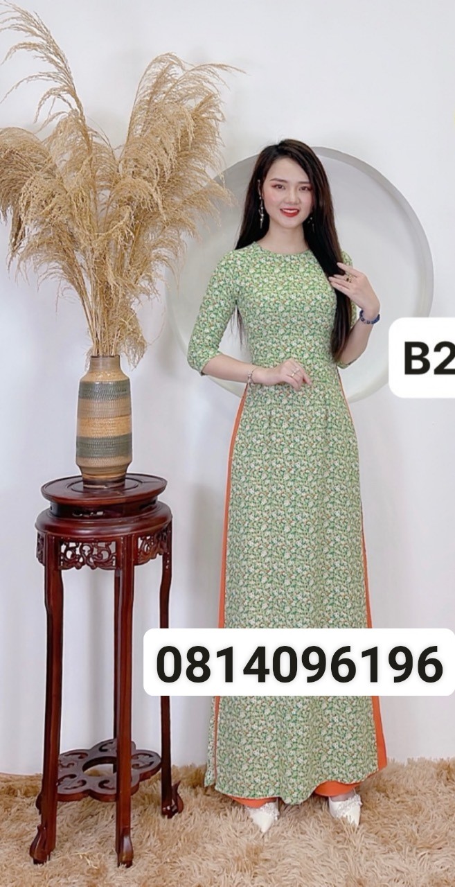 Áo Dài May Sẵn (Cổ Tròn Tay Lở Và Cổ 2P )