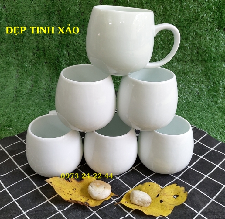 LY SỨ UỐNG TRÀ CỐC SỨ UỐNG NƯỚC