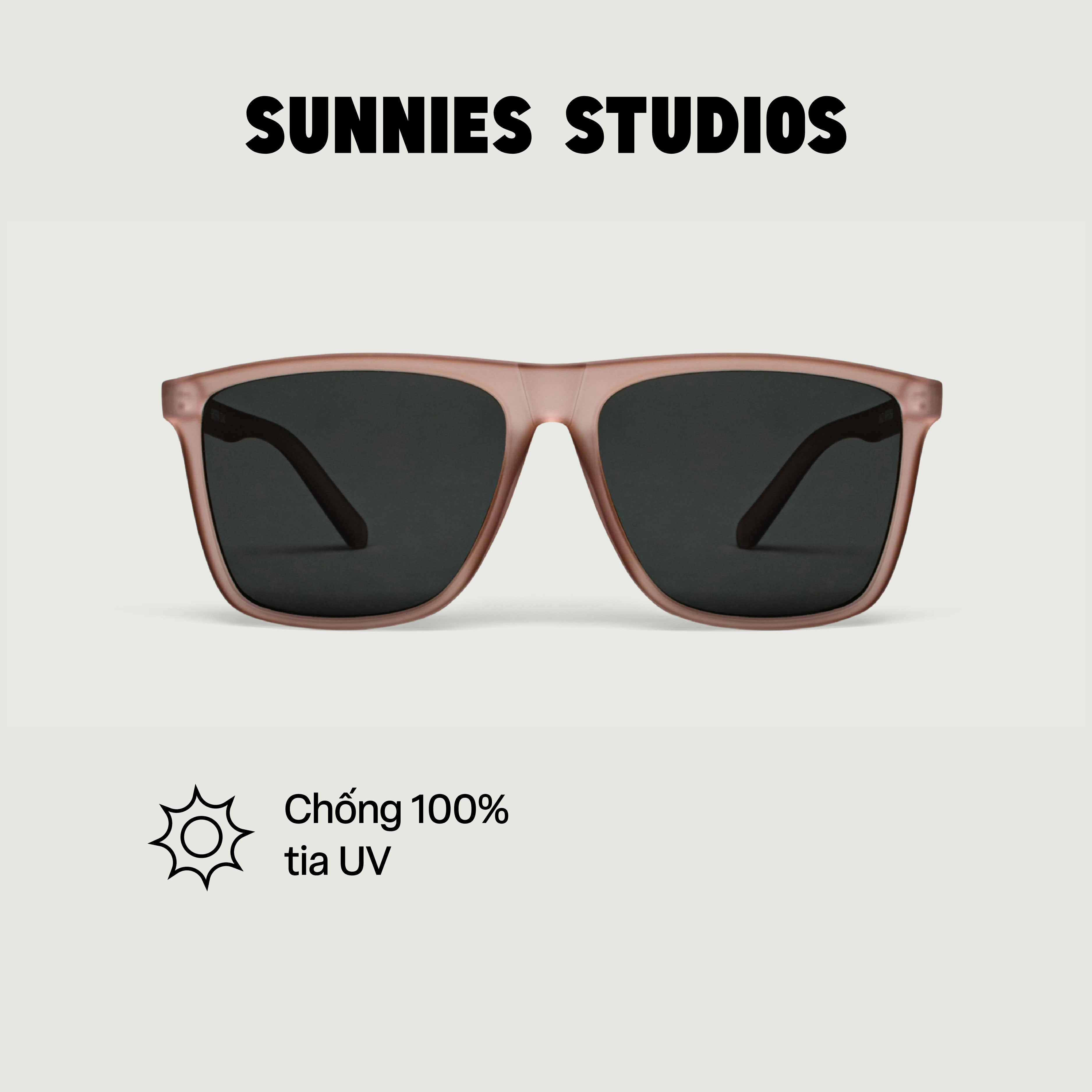 SUNNIES STUDIOS - Kính Mát Gọng Vuông Griffin Oak - 60298-3-3