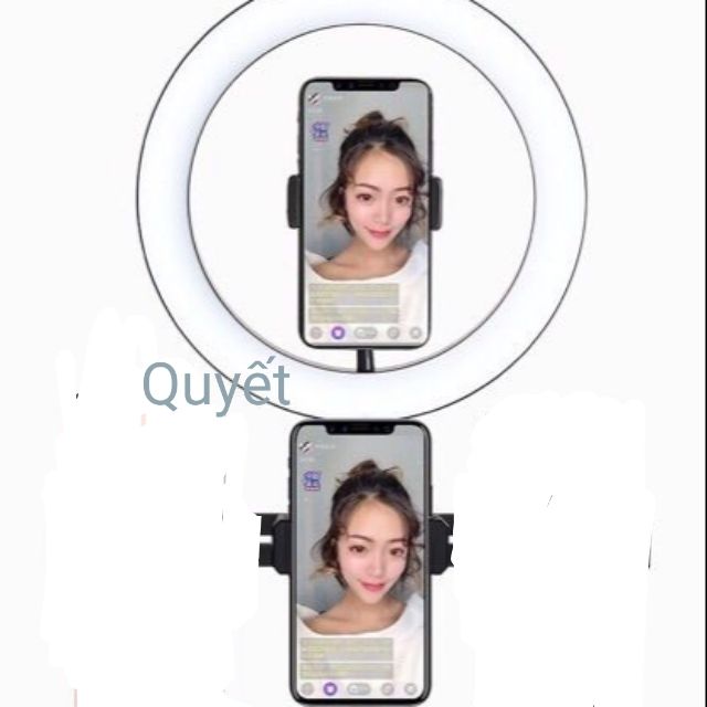 ĐÈN LIVESTREAM 26CM 2 KẸP ĐT CAO 2M1