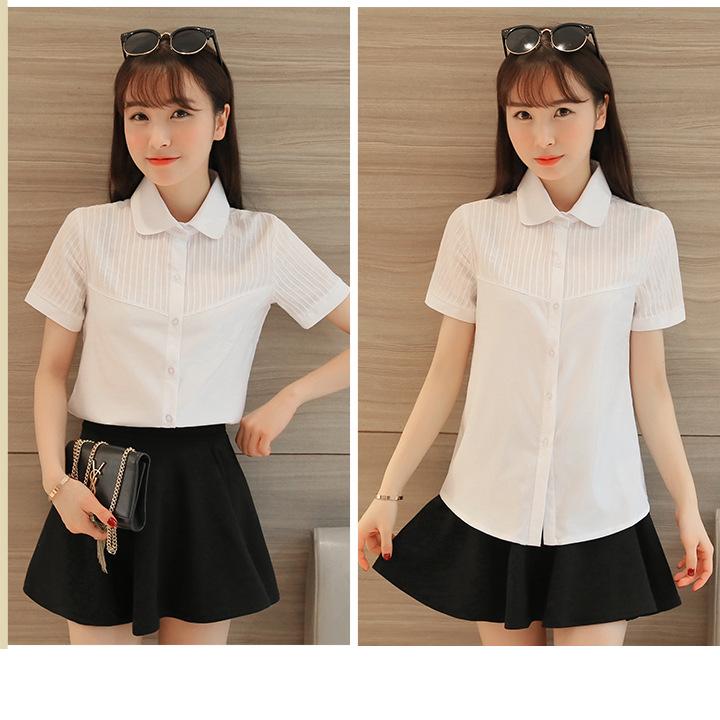 [HCM]Áo sơ mi nữ tay ngắn công sở AN01