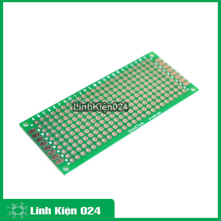 Phíp đồng đục lỗ 2 mặt pcb xanh tốt dày 1.6mm