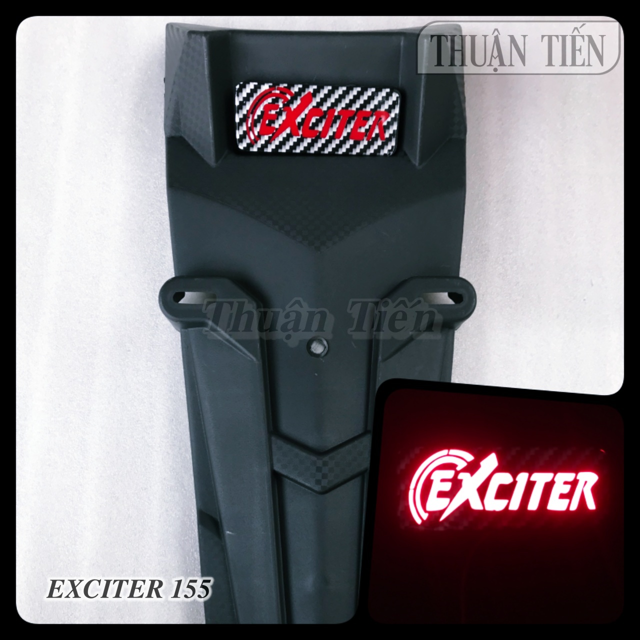 Rear storage for exciter 155 - 2020 with blue or red lights for exciter or Yamaha, it is sturdy