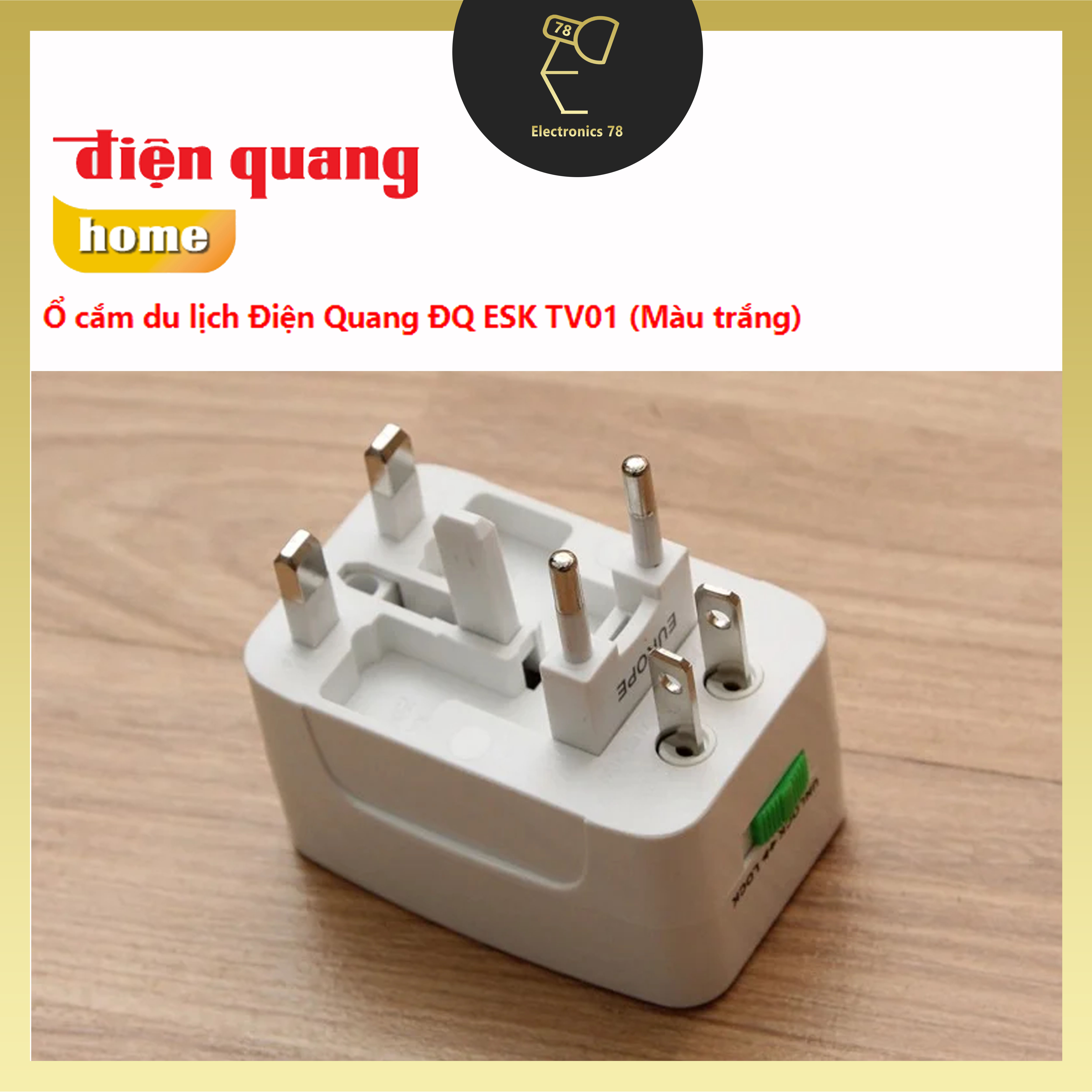 Ổ cắm du lịch đa năng Điện Quang